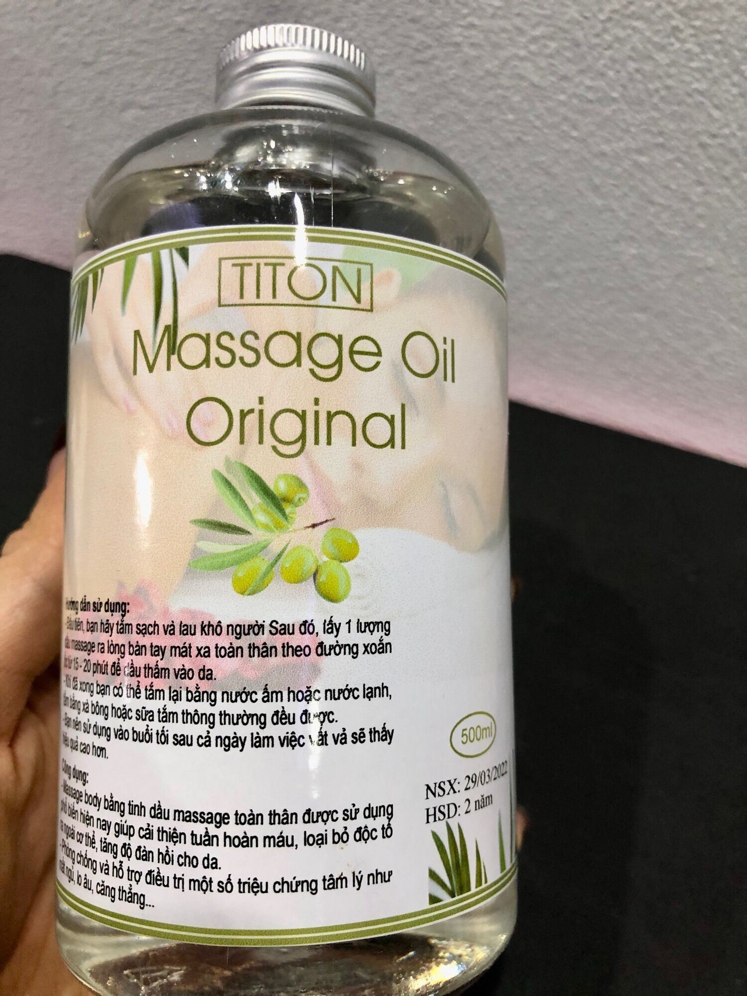 Tinh Dầu Massage BODY Không Màu 500ml
