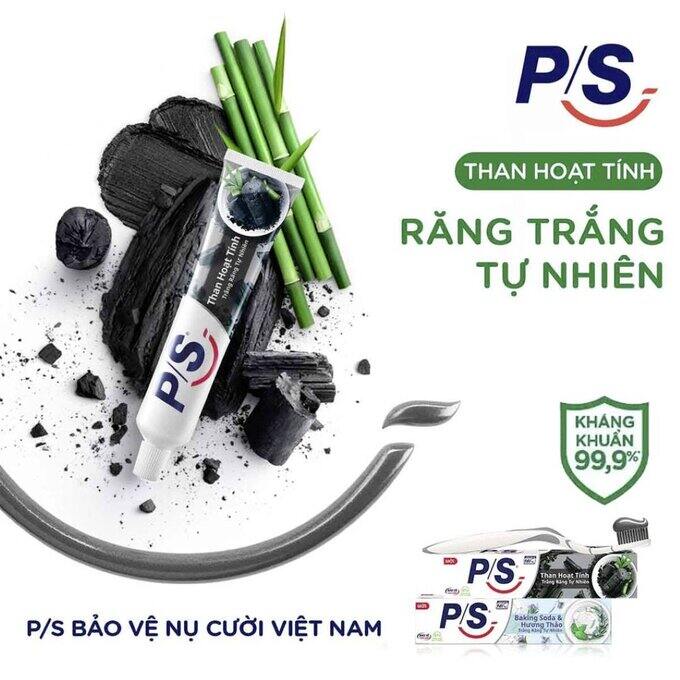 Kem đánh răng PS Than hoạt tính 230g (Combo 3 cây x 230g)