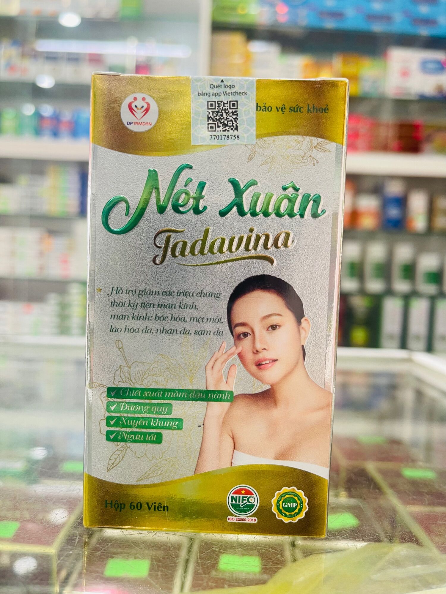 NÉT XUÂN TADAVINA – 60 viên - Hỗ Trợ Giảm Triệu Chứng Thời Kỳ Tiền Mãn Kinh