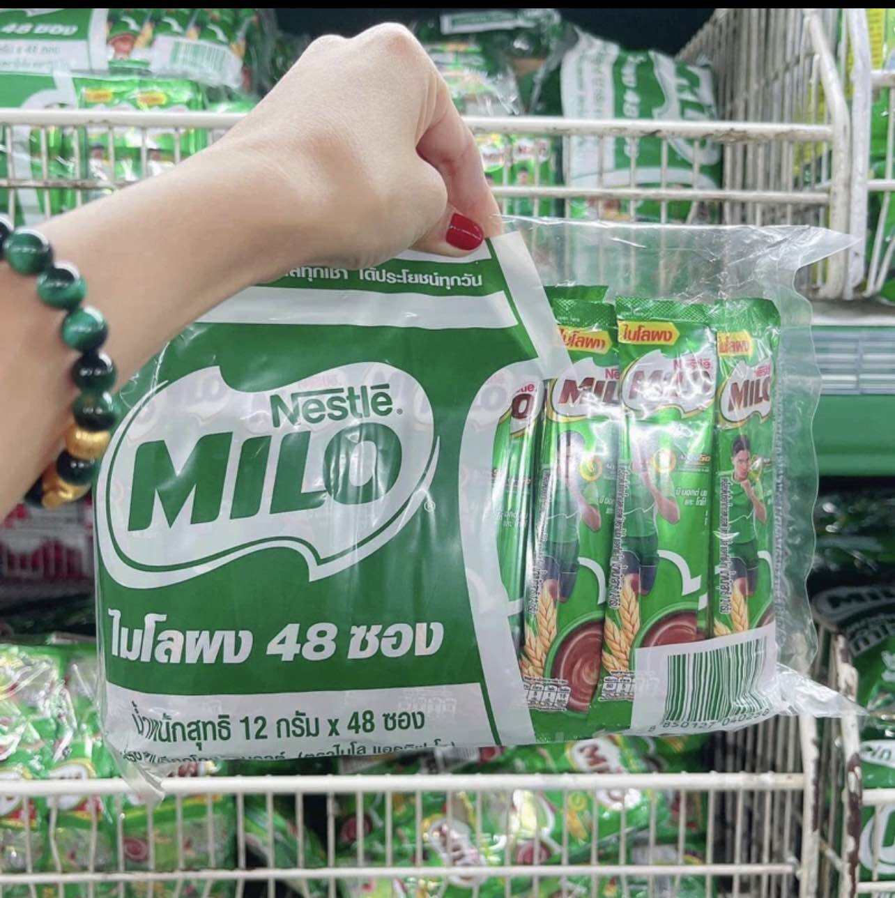 48 GóiSữa MILO Bột 3in1 Thái Lan Lốc 48 Gói