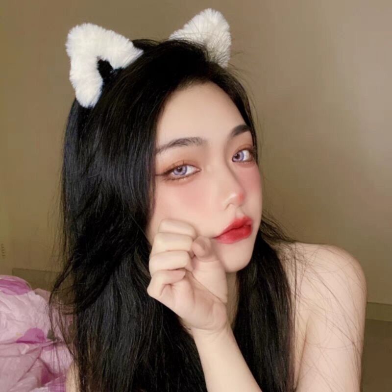Cài tóc tai mèo lông dễ thương