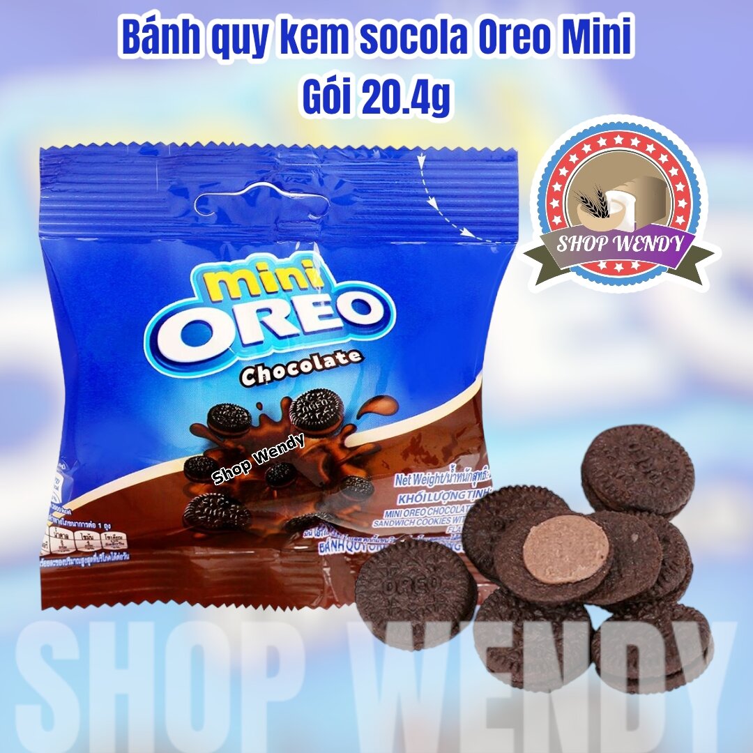 Bánh quy kem socola Oreo Mini gói 20.4g