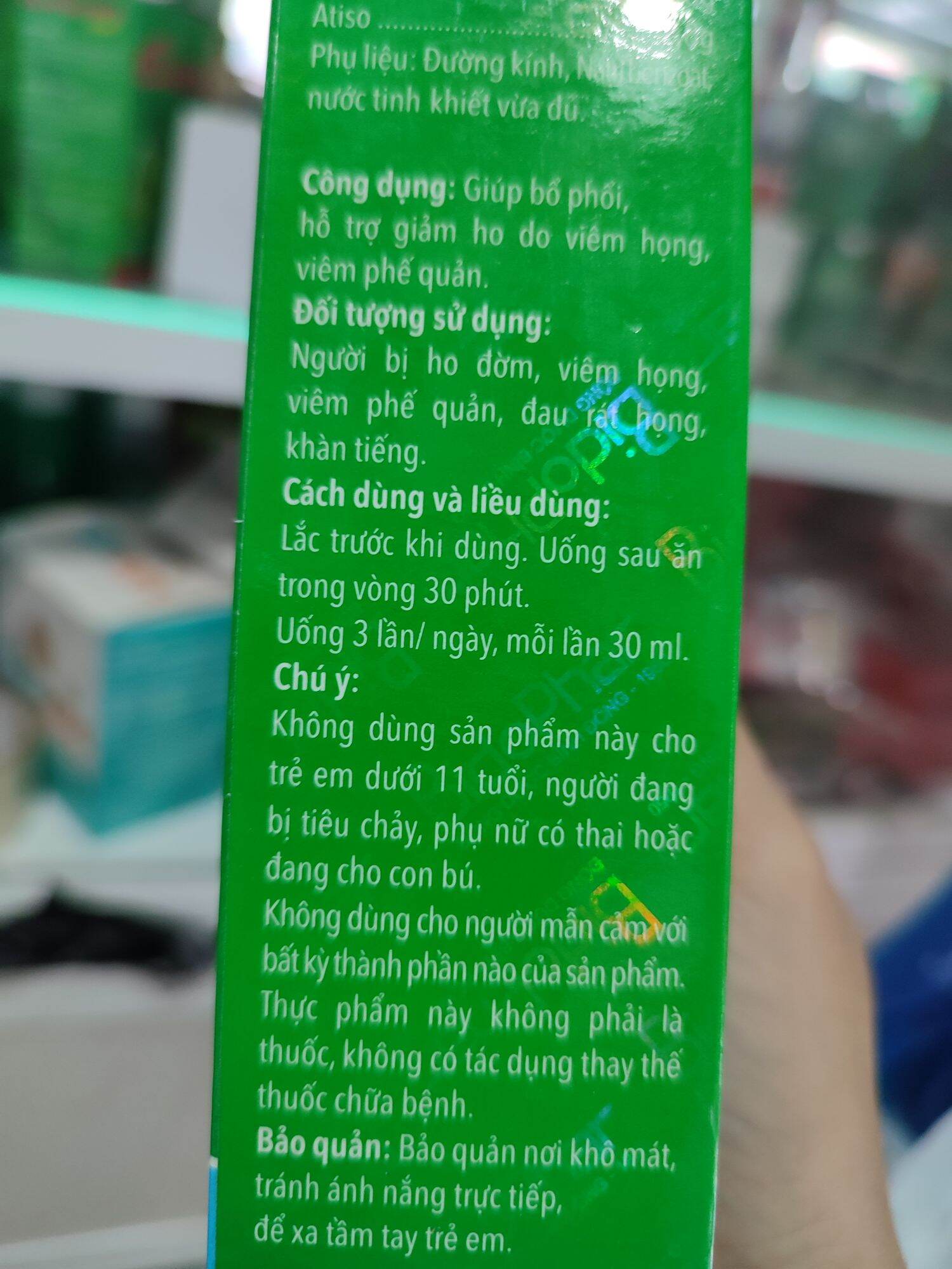 Thiên môn bổ phổi  Binh Đông chai 280ml