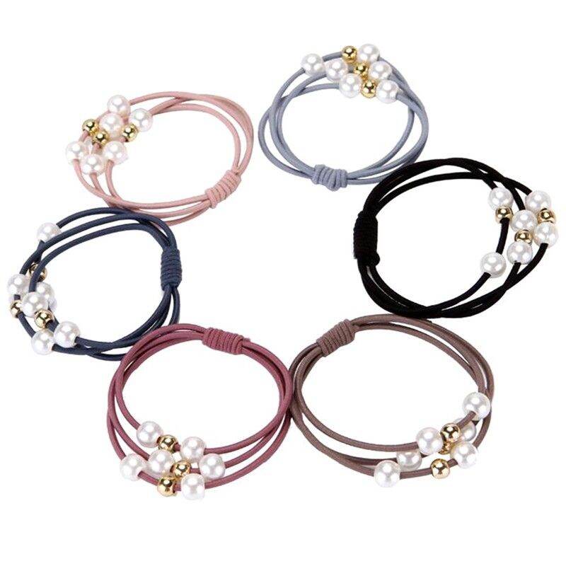 Combo 10 dây cột tóc đính hạt style Hàn