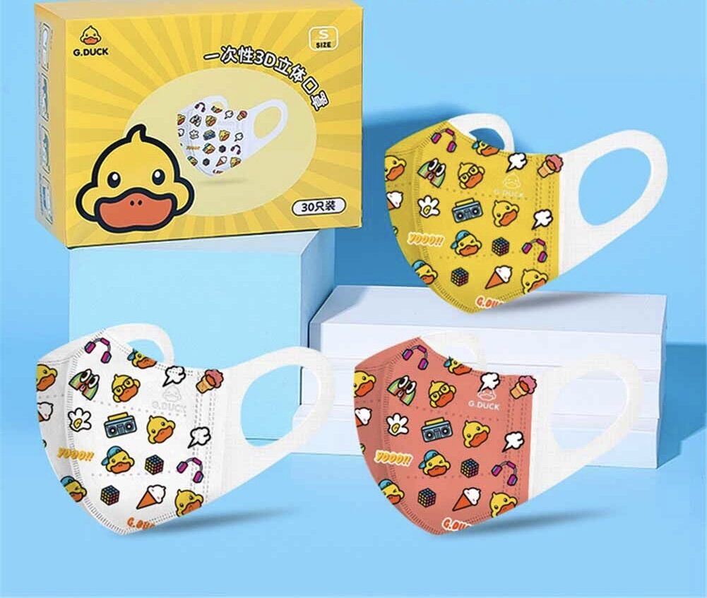 Khẩu trang 3d bé hình b-duck