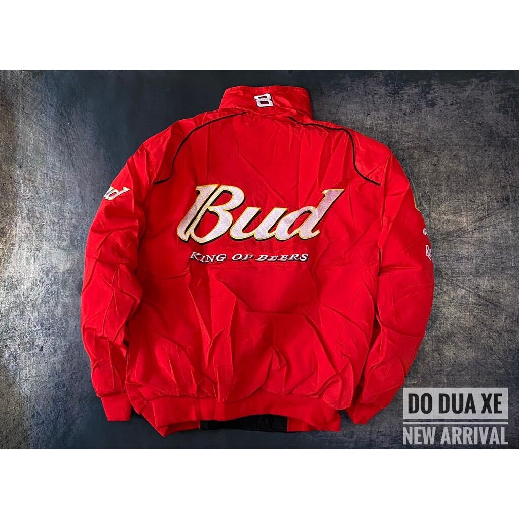 Áo khoác _áo gió đua xe Budweiser