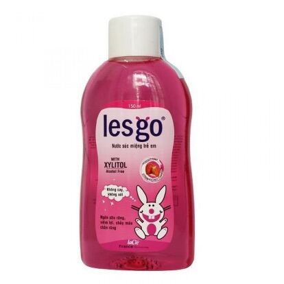 Nước súc miệng LESGO cho trẻ hương dâu 150mL giá rẻ