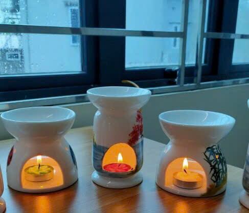 (Combo 14 viên)Nến Tealight Hoa Mai cháy 2 giờ 7 sắc màu