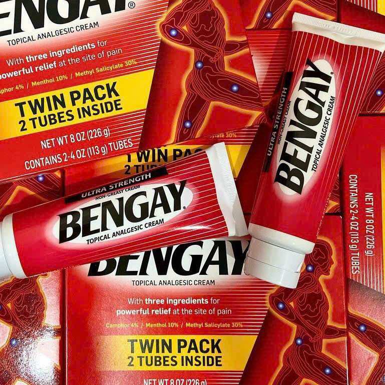 Gel nóng xoa bóp giảm đau BENGAY Ultra Strength. Hộp 2 tuýp của Mỹ