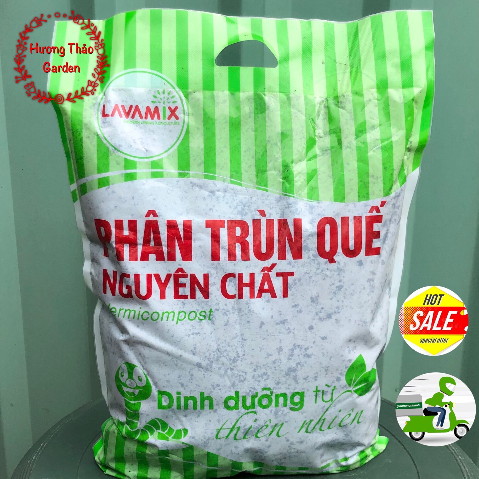 Phân trùn quế nguyên chất gói 2kg
