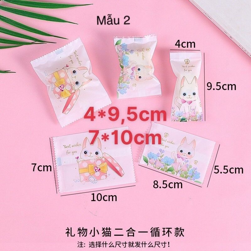 100 túi đựng kẹo Nougat nhiều mẫu