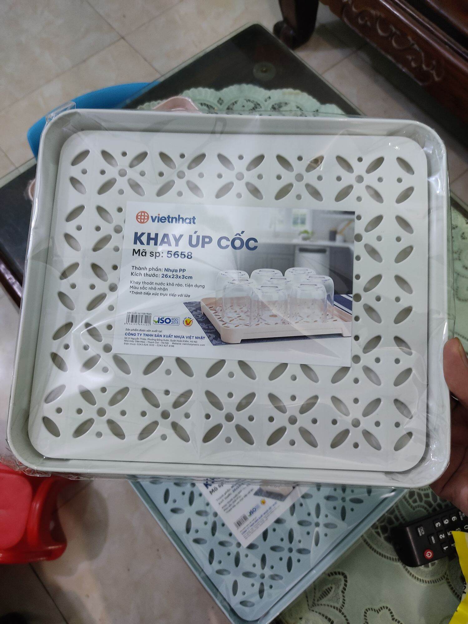 Khay úp cốc, chén 2 lớp hàng Cao cấp việt nhật