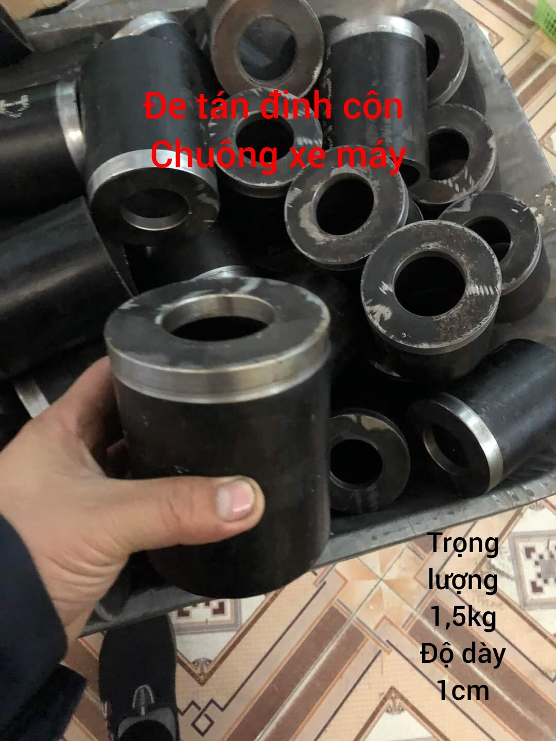 Đe tán đinh chuông côn xe máy