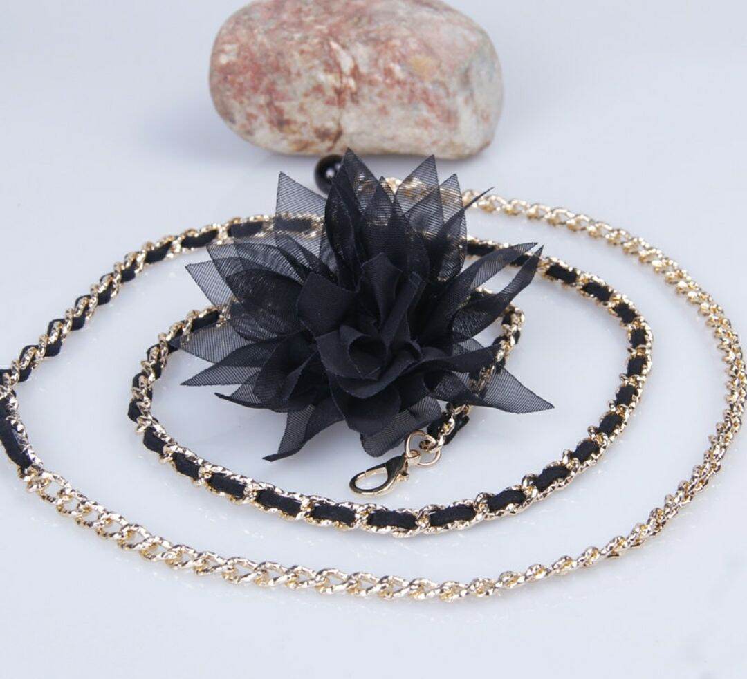 Thắt lưng nữ dây nịt đai váy nịt bụng mang đầm kết hoa vintage thời trang Hàn Quốc