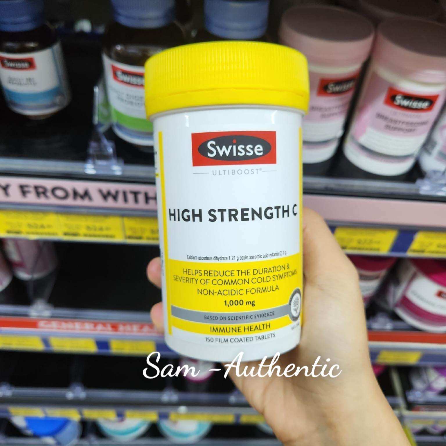 Swisse high strength c 1000mg vitamin c hàm lượng cao