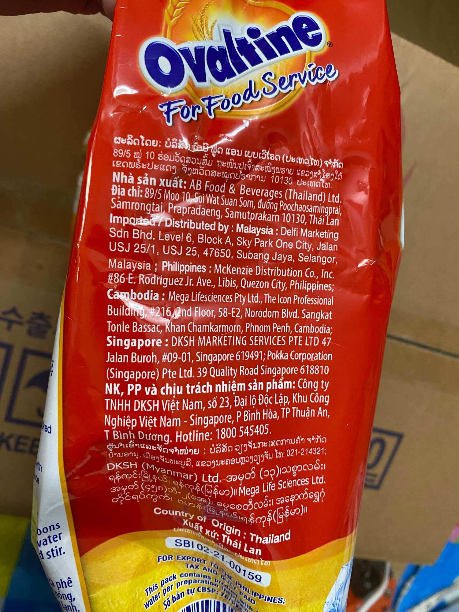 Bột Cacao Lúa Mạch Ovaltine gói 1kg