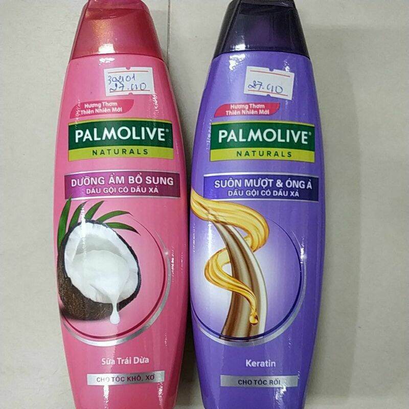[HCM]Dầu Gội Có Dầu Xả Palmolive Suôn Mượt Và Óng Ả Chiết Xuất Trái Dừa Và Đậu Nành (180ml)