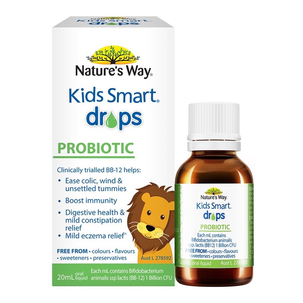 Men Vi Sinh Cho Bé Kids Smart Drops Probiotic Nature’s Way 20ml