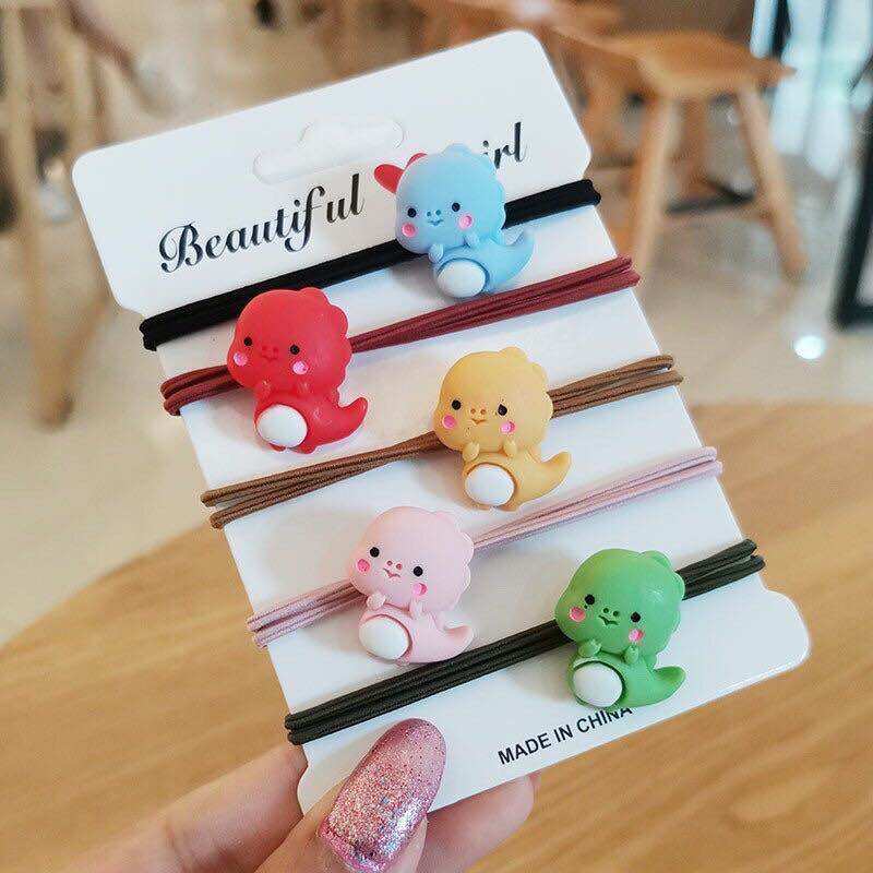 1 Dây buộc tóc khủng long màu ngẫu nhiên