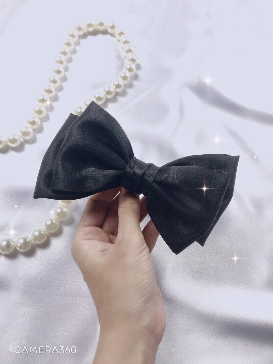 Kẹp Tóc Hình Nơ HandMade siêu to ( hình thật )