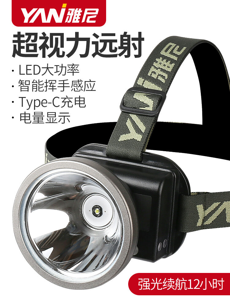 Đèn Pin Cầm Tay Cầm Đầu Yani 2025 Siêu Sáng Ngoài Trời Có Thể Sạc Pin LED Thời Gian Hoạt Động Dài Đặc Biệt Cho Câu Cá Giá  468,000 Đồng*Miễn phí vận chuyển