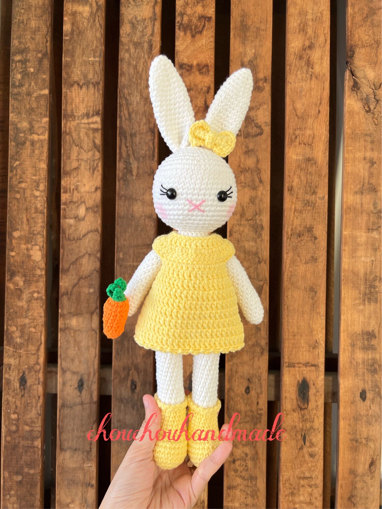 [HCM]Thú len nhồi bông handmade - Thỏ len handmade