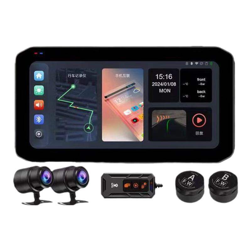 GPS Navigation 4G Network Pressure Monitoring Motorcycle Dash Cam Giá 8,747,000 Đồng*Miễn phí vận chuyển