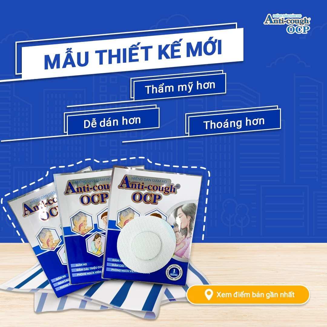 miếng dán giảm ho thảo dược anti cough