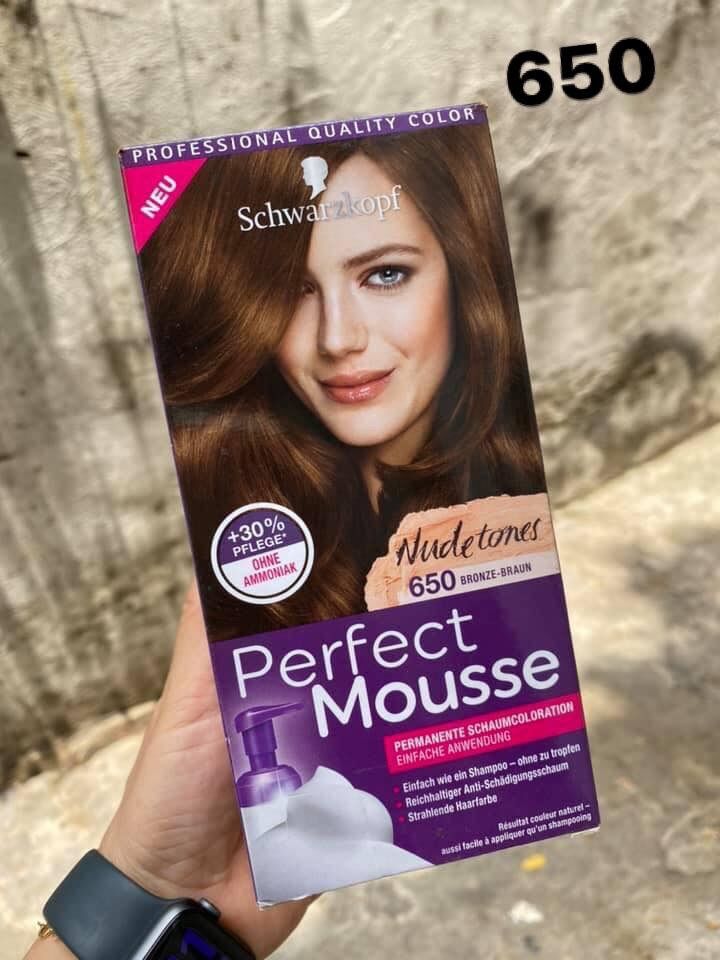 Thuốc nhuộm bọt Schwarzkopf Perfec  Mouse. Made in Germany