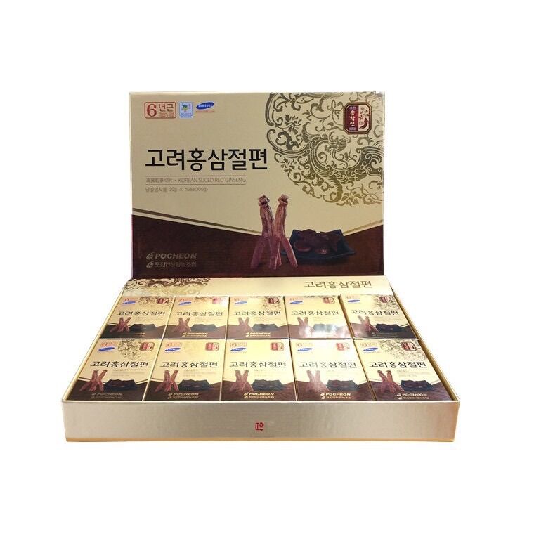 Hồng sâm lát tẩm mật ong Hàn Quốc Pocheon (Hộp 200g)