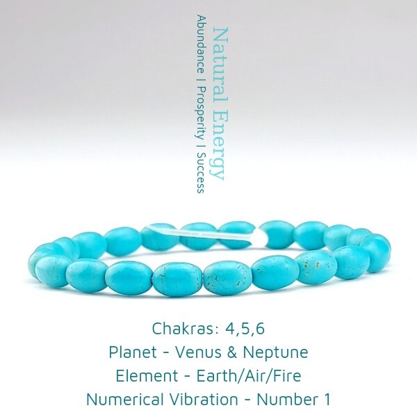 [HCM]SK2006122 Trang sức đá phong thủy bảo vệ, hộ thân, vòng tay đá Lam Thạch Turquoise Thiên Nhiên | Saigonistar