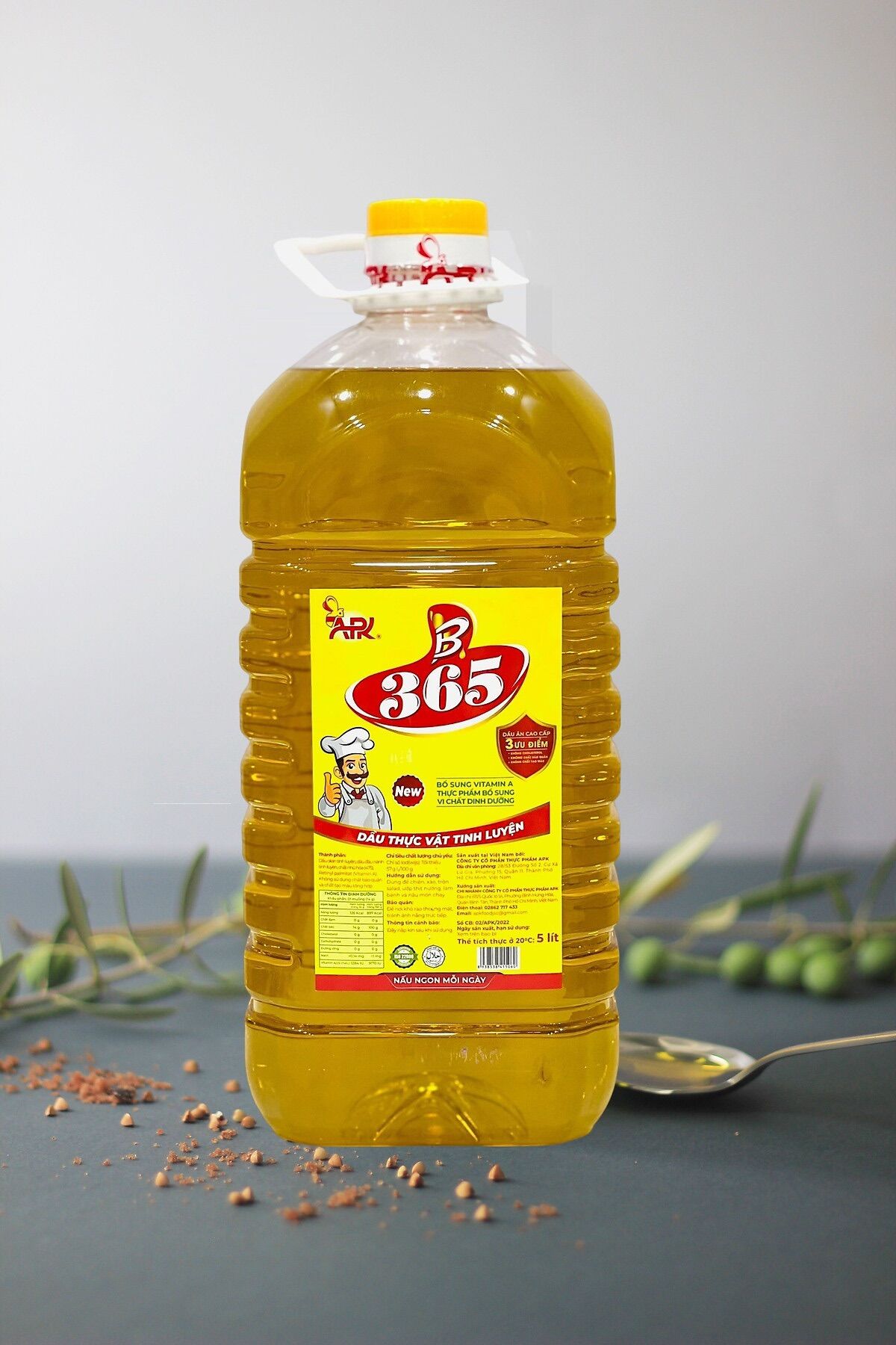 Dầu ăn 365 can 5 lít