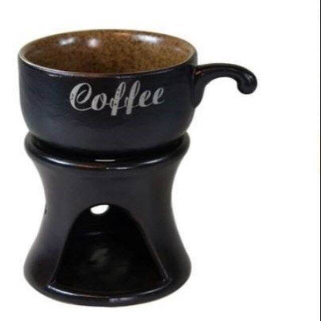 Bếp đun nóng cafe + Cốc ( Shop tặng thêm 1 Nến)