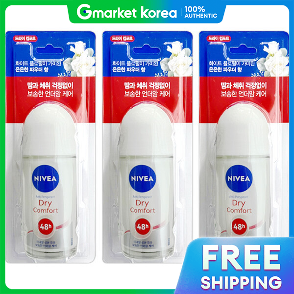 NIVEA | Lăn Khử Mùi NIVEA Roll-On Dry Comfort 50ml x3 Chai
