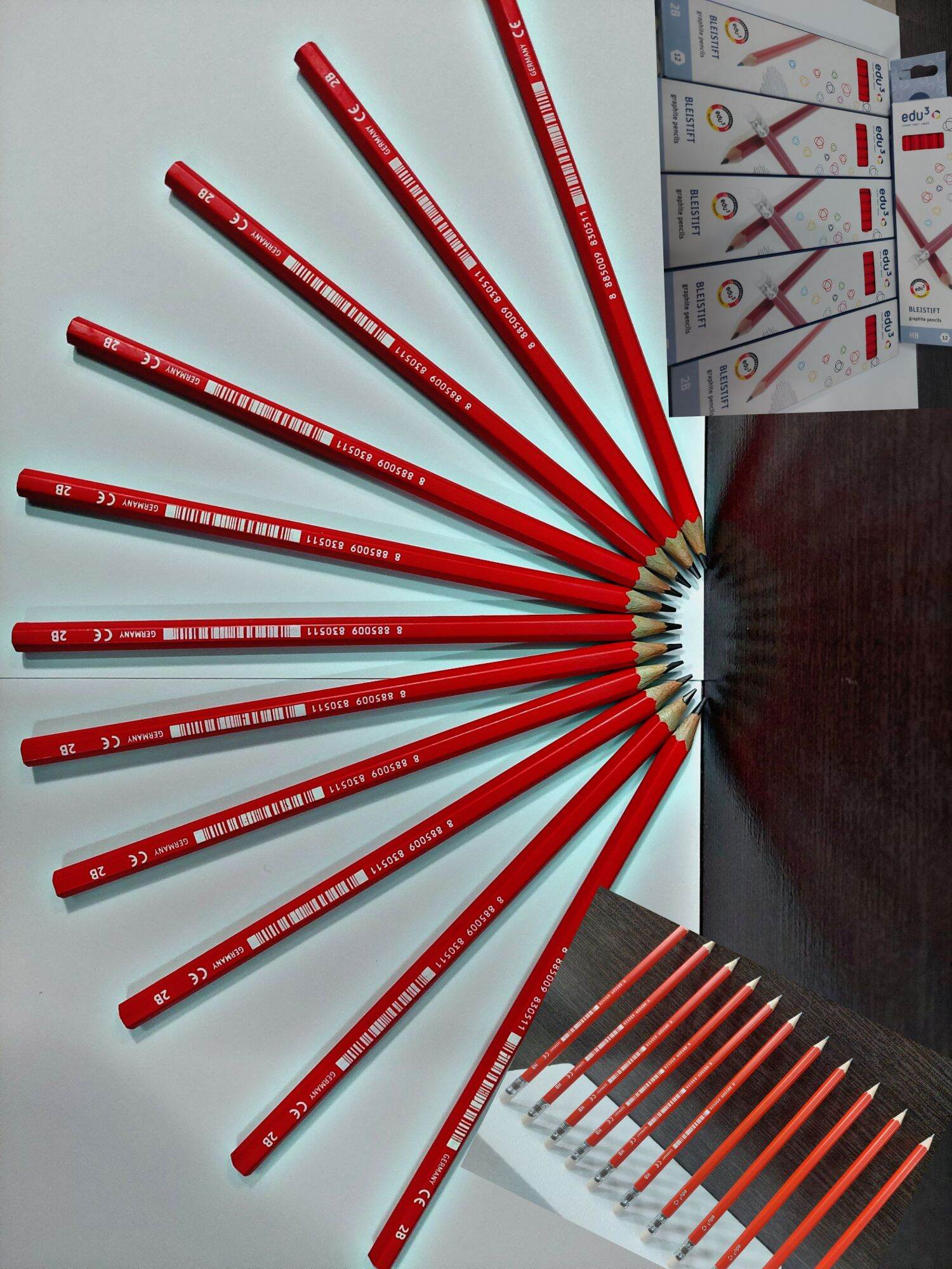 Bút chì 2b/hb edu3 cao cấp, thương hiệu đến từ đức.