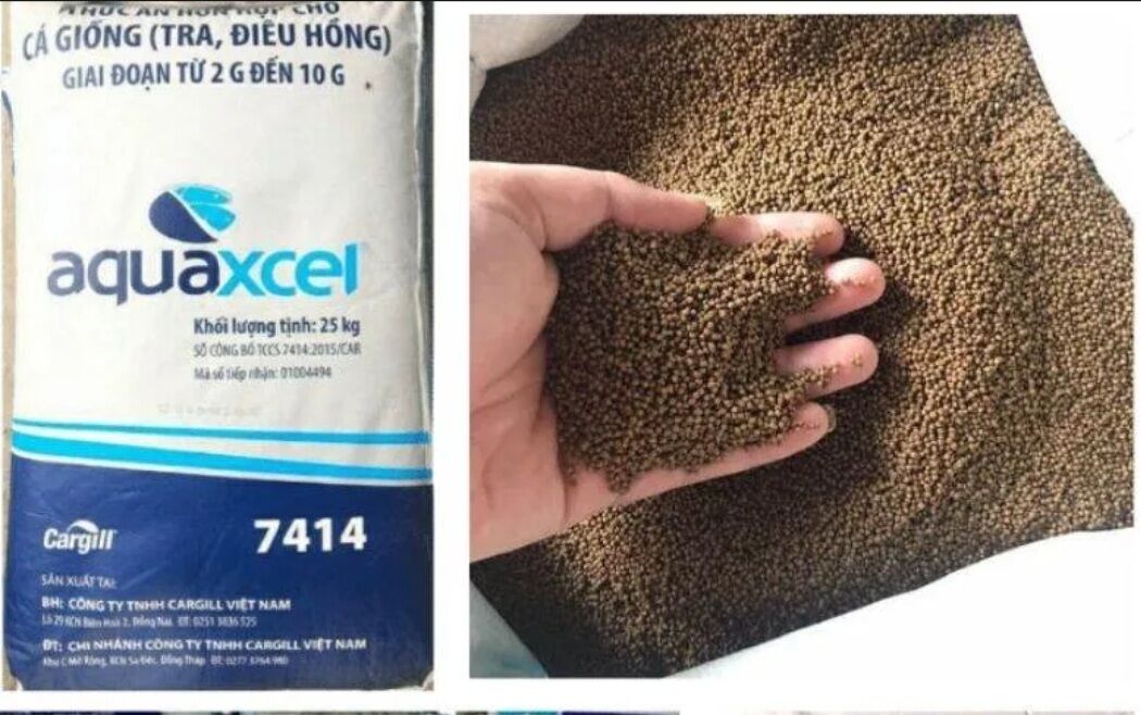 1kg cám 7414 viên nhỏ 1li