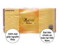 Lốc 10 cuộn giấy vệ sinh cao cấp Bless You Lamour