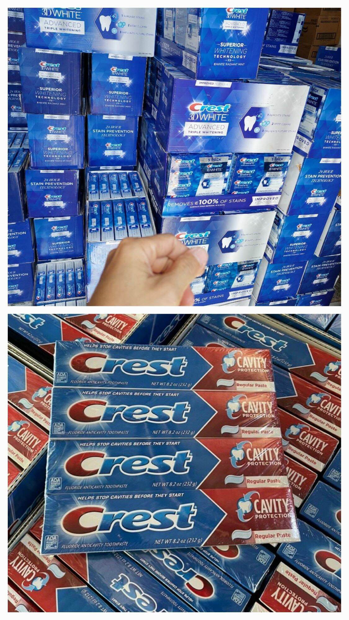 1 TUÝP KEM ĐÁNH RĂNG CREST 3D WHITE TOOTHPASTE 147G