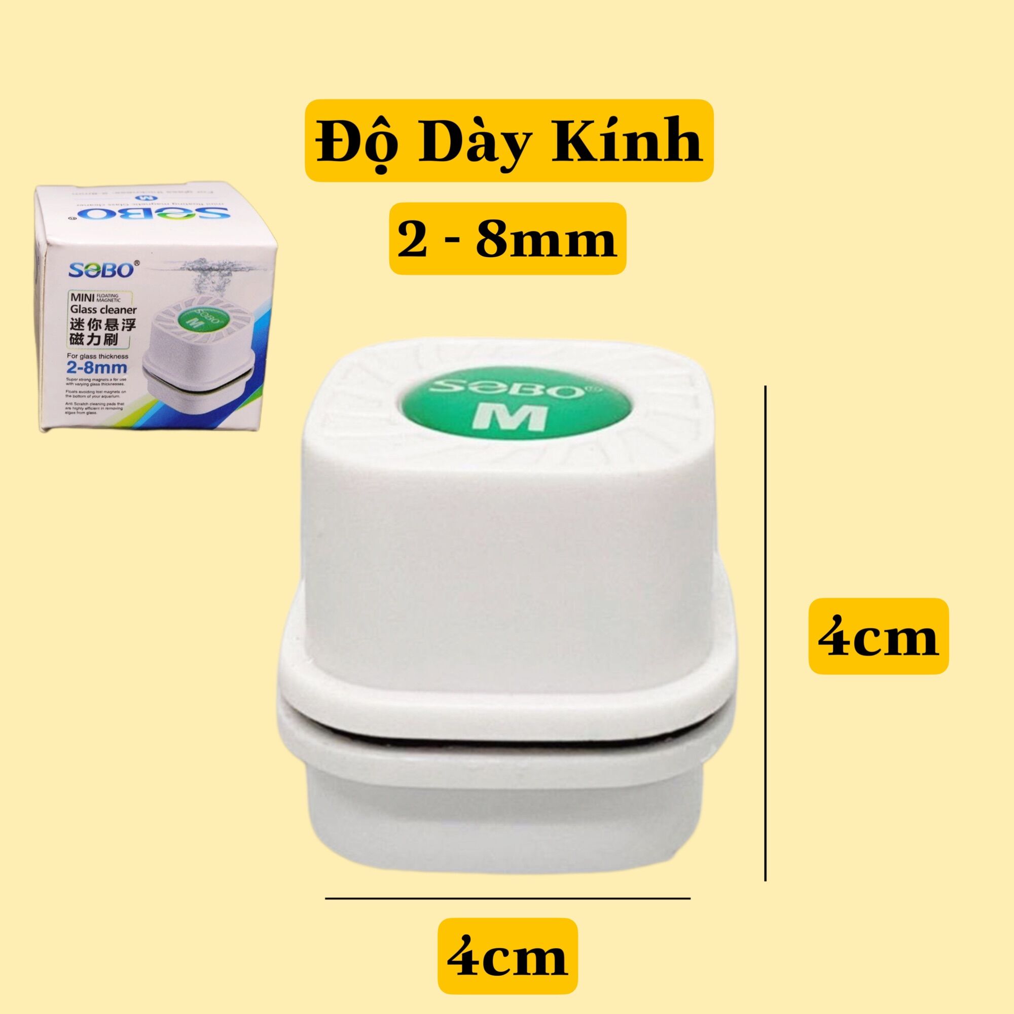 HÍT CHÀ HỒ NAM CHÂM SOBO MINI 3 KÍCH CỠ CHO HỒ CÁ CẢNH
