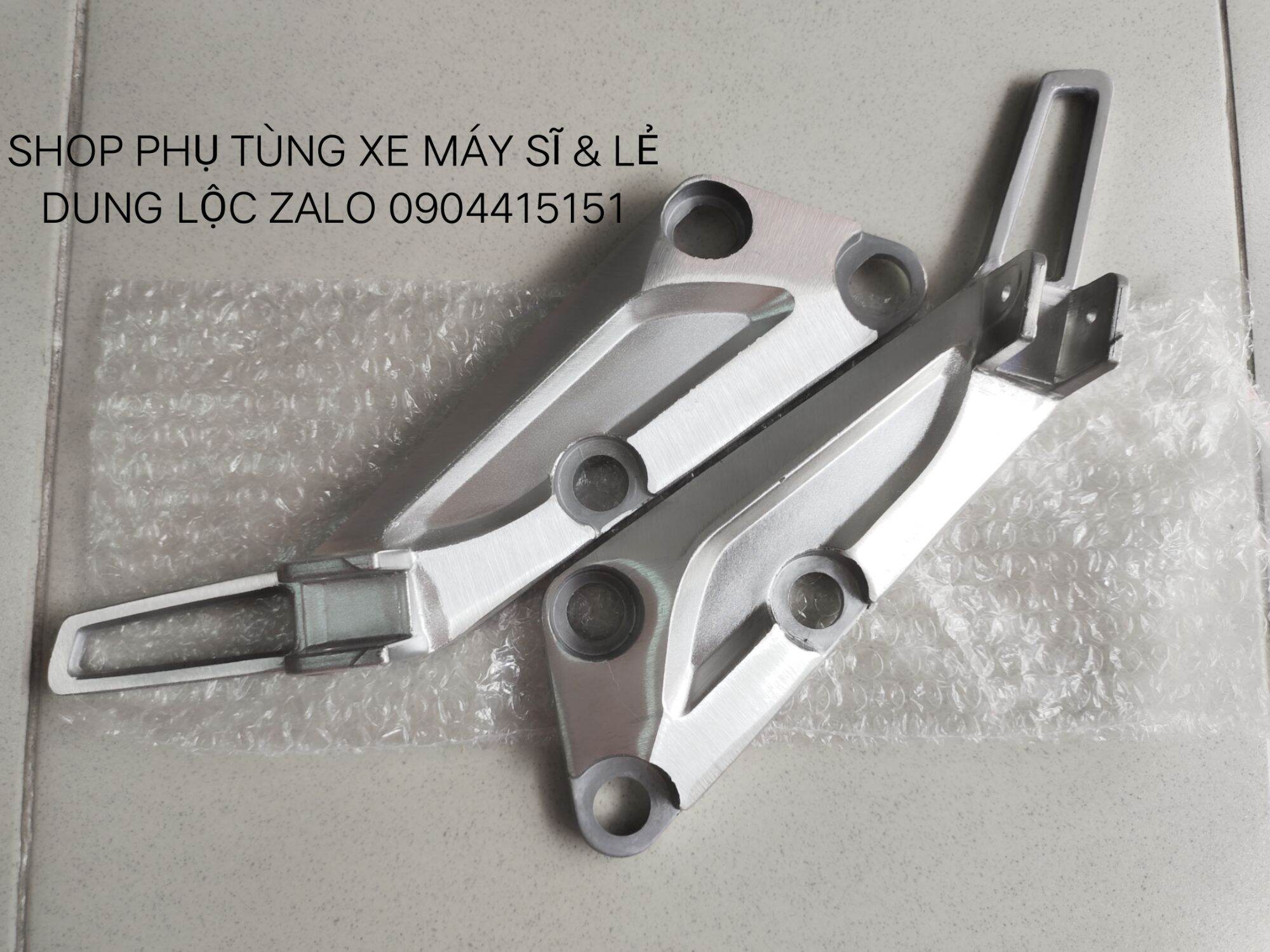 Cặp bát nhôm gác chân sau dùng cho dòng xe máy honda wave