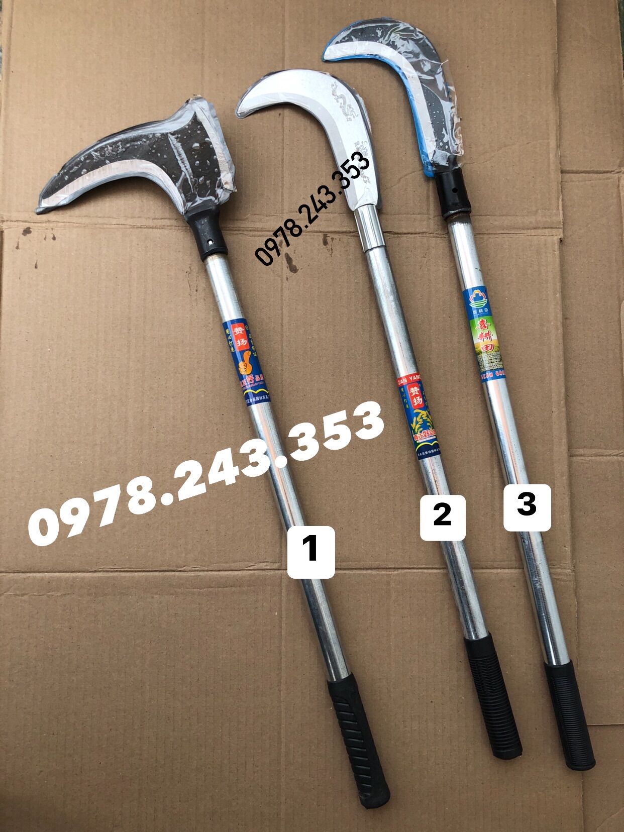 Dao phát cỏ - chặt cây cán 60cm - chắc khoẻ loại 1