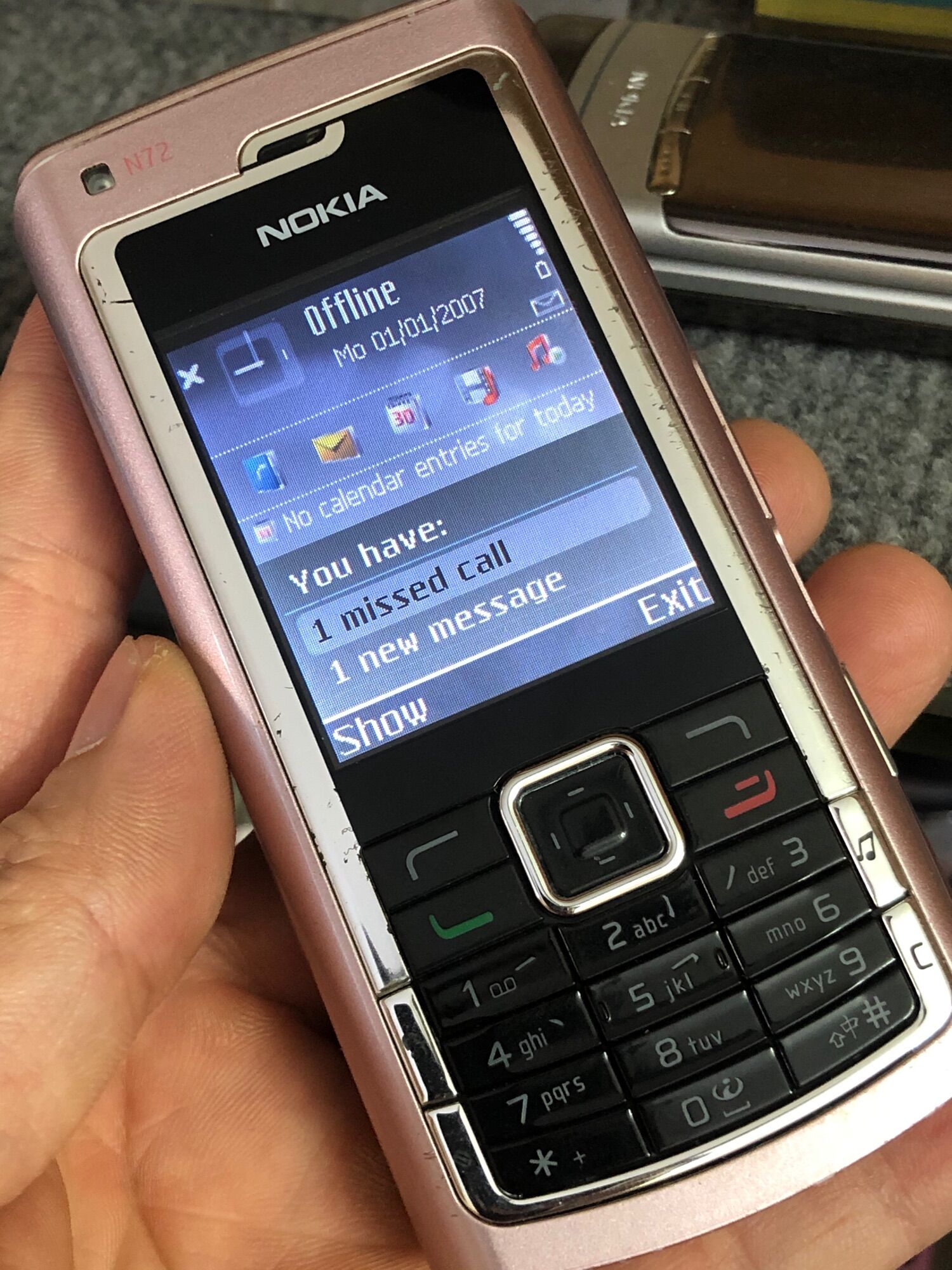 Nokia N72 Pink Công Ty