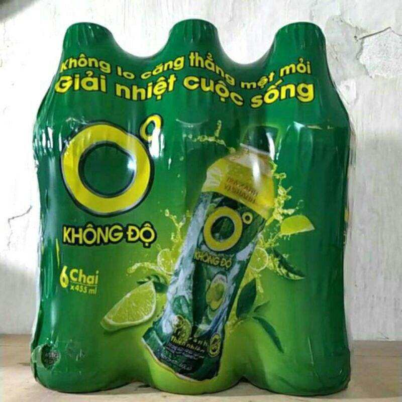 LỐC 6 CHAI NƯỚC TRÀ XANH KHÔNG ĐỘ