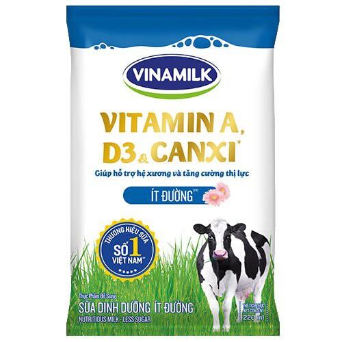 sữa bịch vinamilK đủ vị 220ml