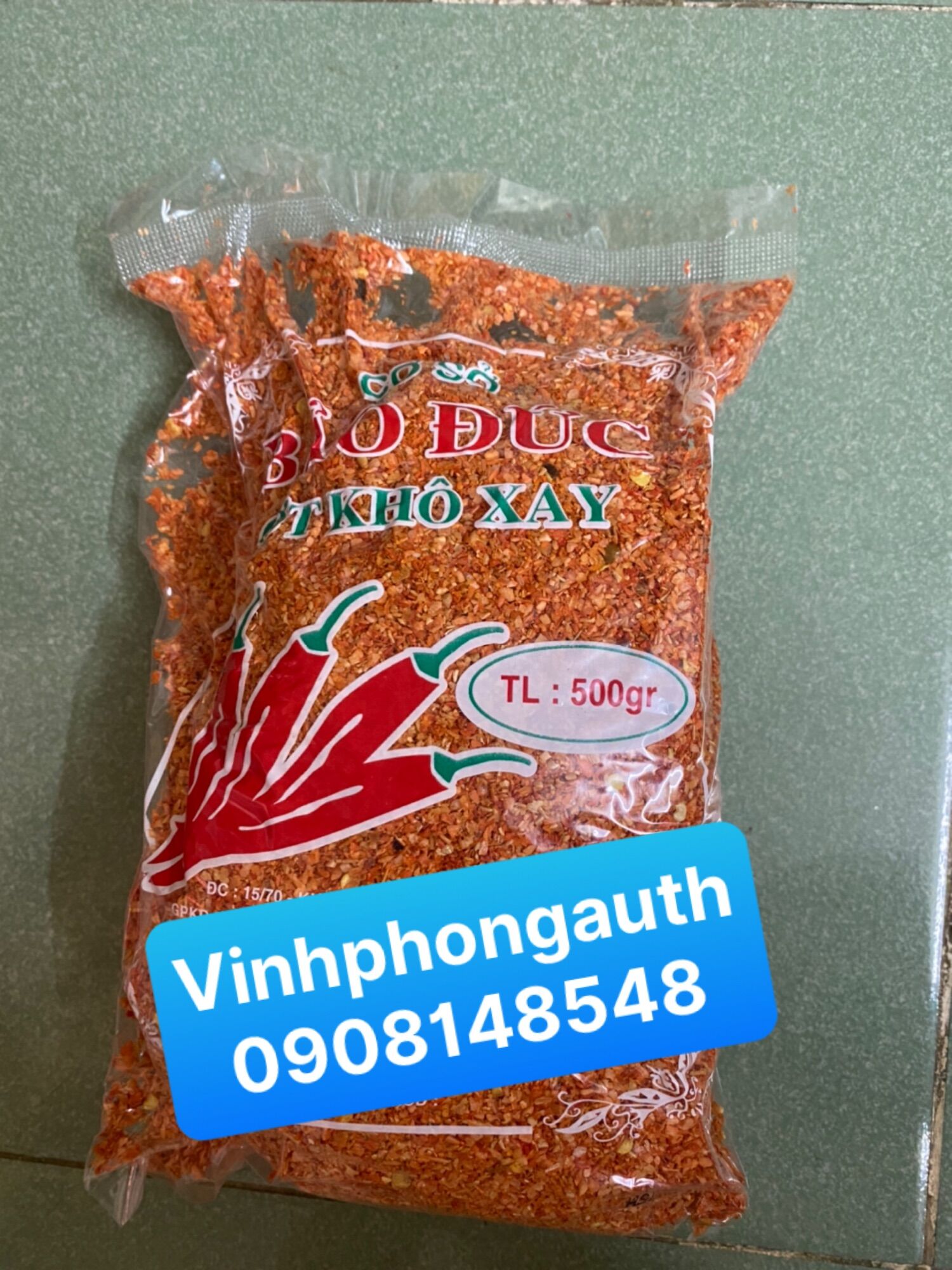 Bột ớt xay bảo đức 500gr