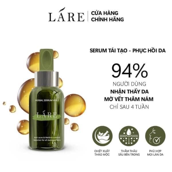 Serum Thảo mộc thanh dược Lare Ver. 2 (nguyên hộp 50ml)
