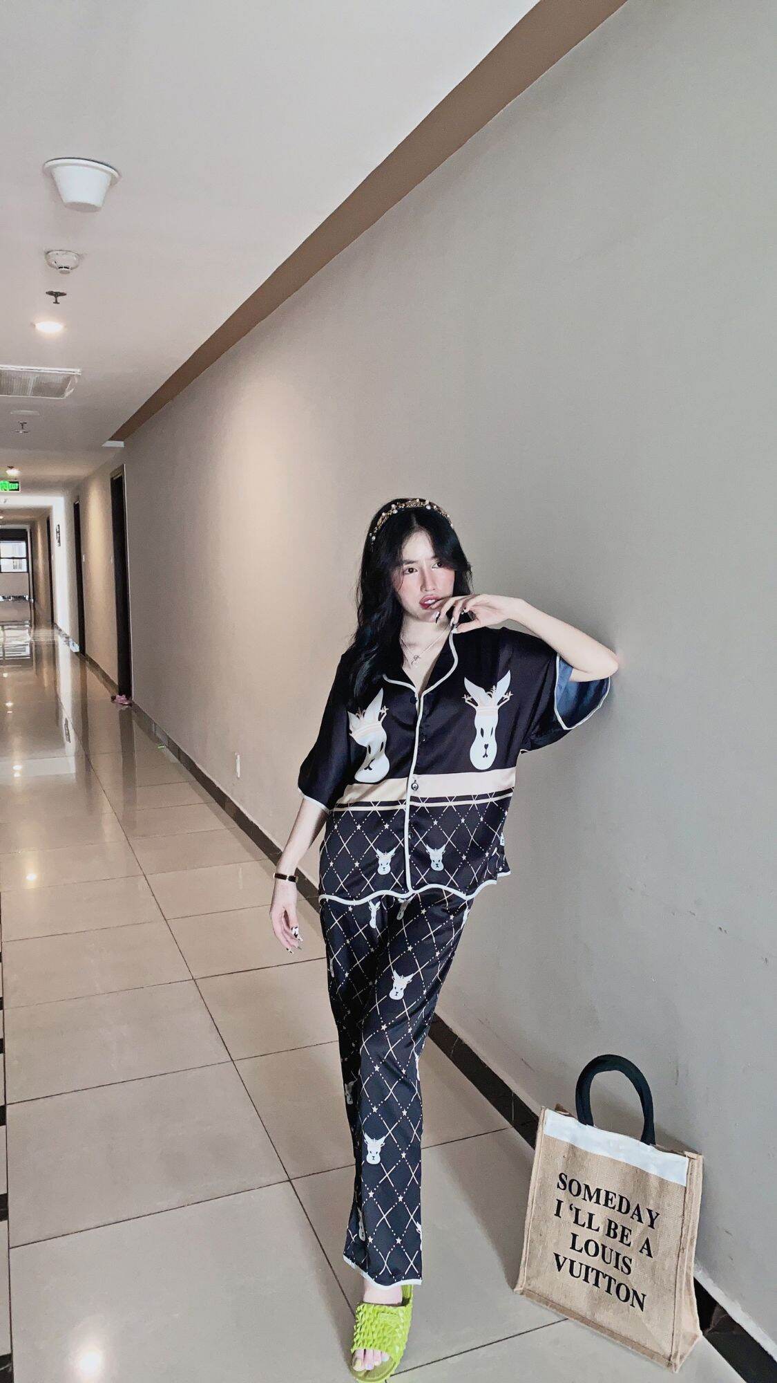 Set pijama thương hiệu lụa cao cấp