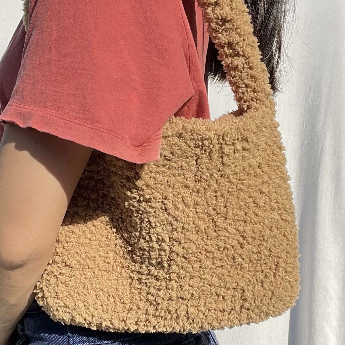 Túi Xách Handmade Thời Trang Dành Cho Nữ, Túi xách nữ cầm tay bằng len dễ phối đồ bằng len handmade Gen xyz