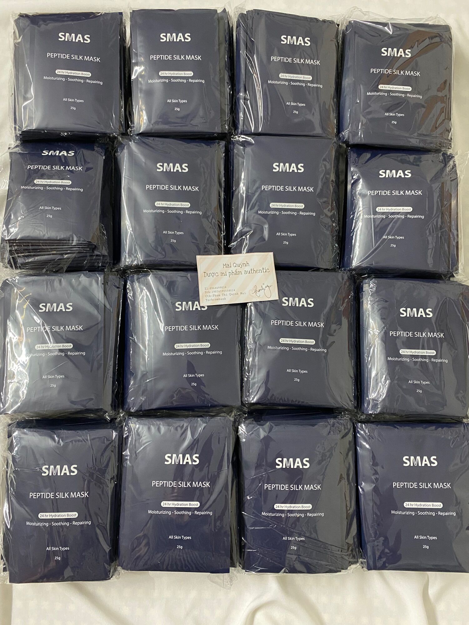 MẶT NẠ SMAS PEPTIDE SILK MASK 24H HYDRATION BOOST 25G (MIẾNG)
