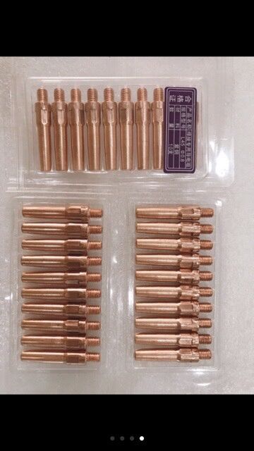 Bép hàn Mig dài M6x45x 0.8,0.9,1.0,1.2,1.6mm ( 1 vỉ = 10 cái )